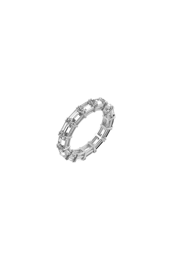MOISSANITE ETERNITY BAND - WOMEN