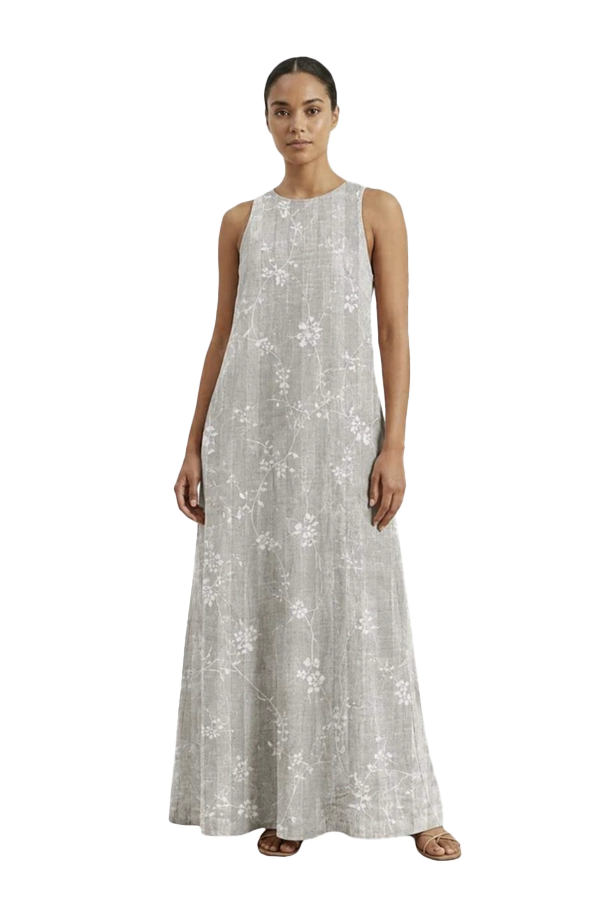 LINEN AURA MAXI DRESS | STYLE - IXLDAXA01