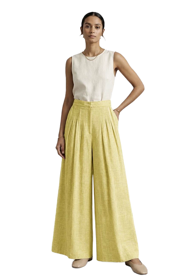 LINEN PALAZZO PANT | STYLE - IXLPLPA04