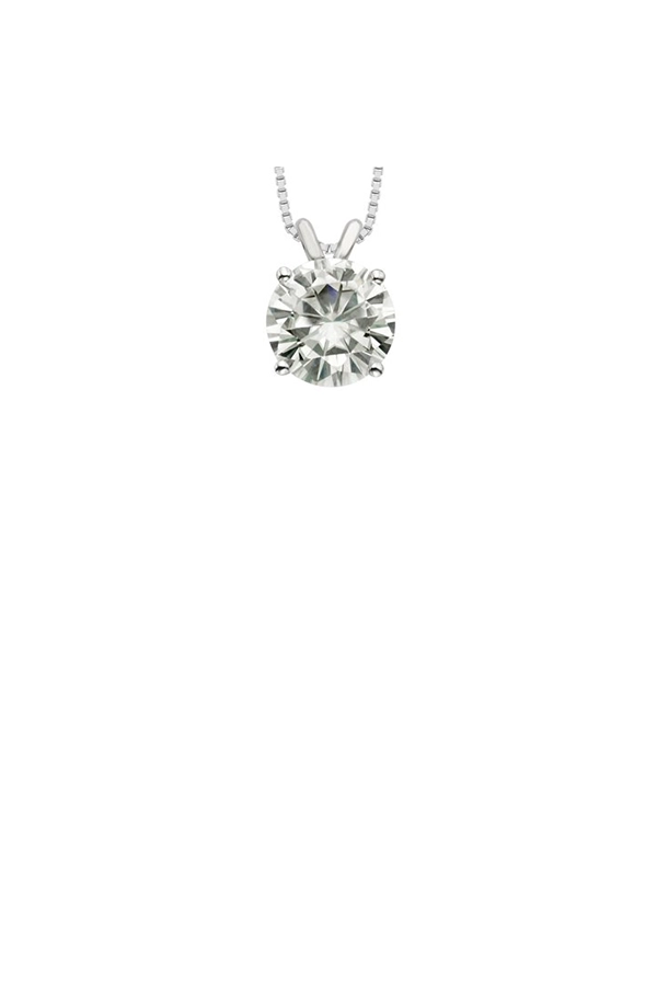 MOISSANITE SOLITAIRE PENDANT NECKLACE