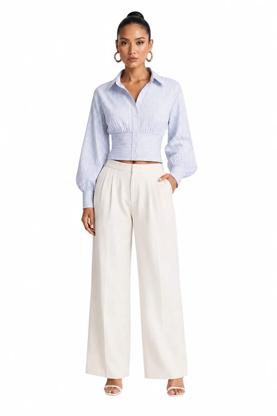 RIVIERA STRIPE CORSET SHIRT | STYLE - IXLRSCSA29