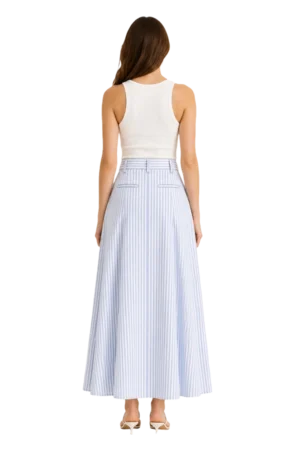 MIDI SKIRT-BACK