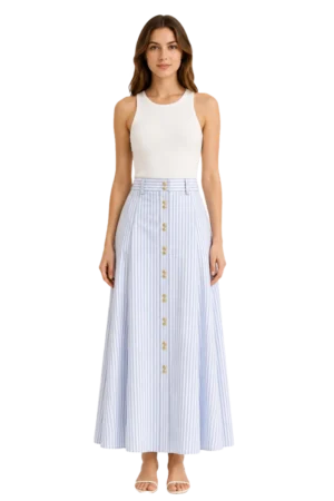 MIDI SKIRT-FRONT