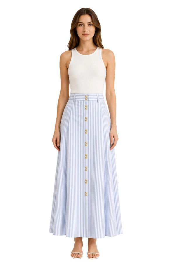 SAILAWAY MIDI SKIRT | STYLE - IXLSMSA31